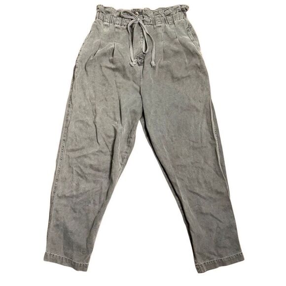 Free People Margate Pleated Trouser Olive Women’s Size Medium - Picture 3 of 13